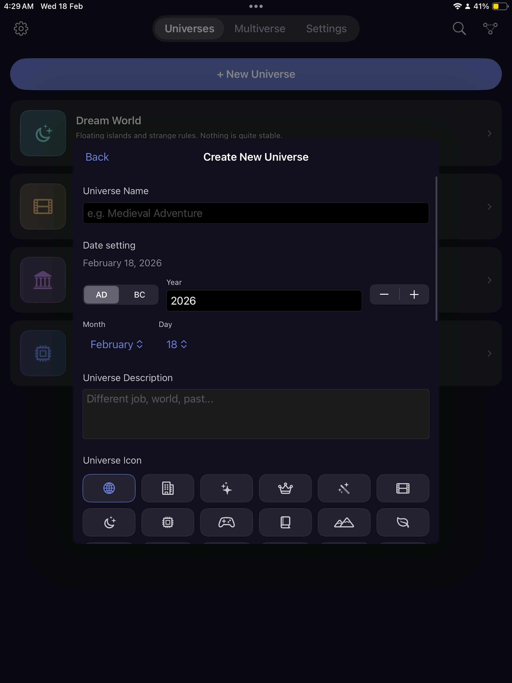 Multiverse Journal screenshot 10
