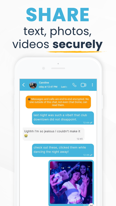 Chat Dome: Encrypted Messaging Screenshot
