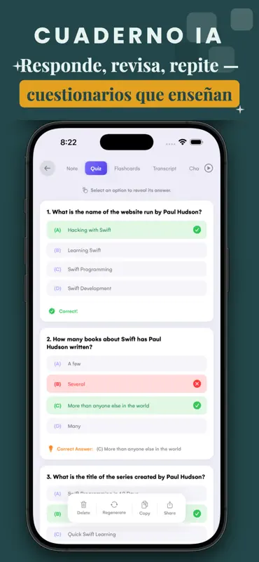 AI Notebook - Quiz LM y Notas screenshot 3 of 5