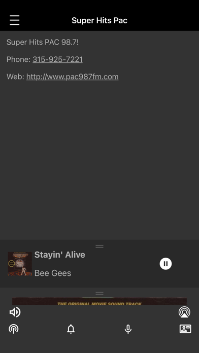 PAC 98.7 Radio Screenshot