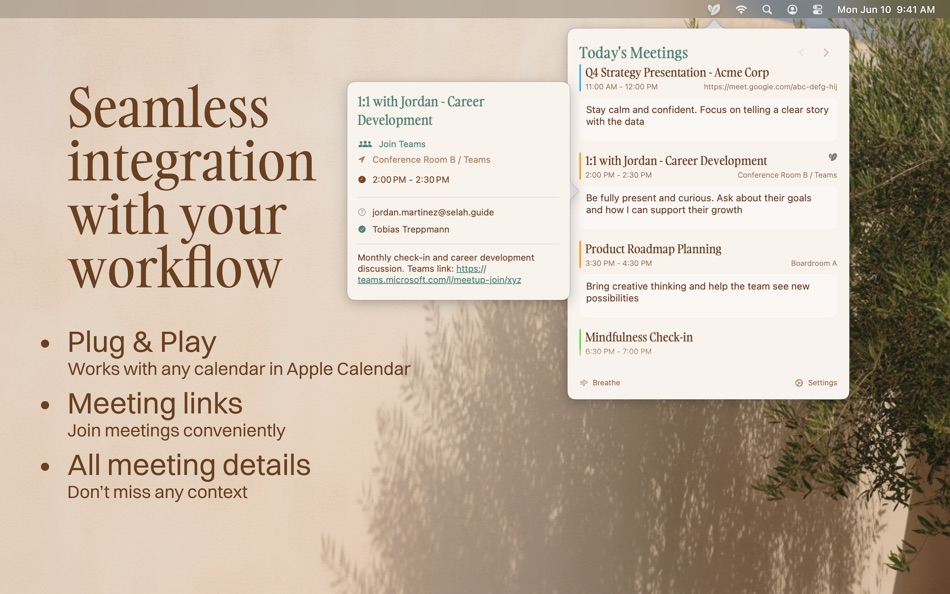 #5. Selah - Mindful Transitions (macOS) 由: TOBIAS TREPPMANN
