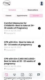 prenatal fitness studio iphone screenshot 2