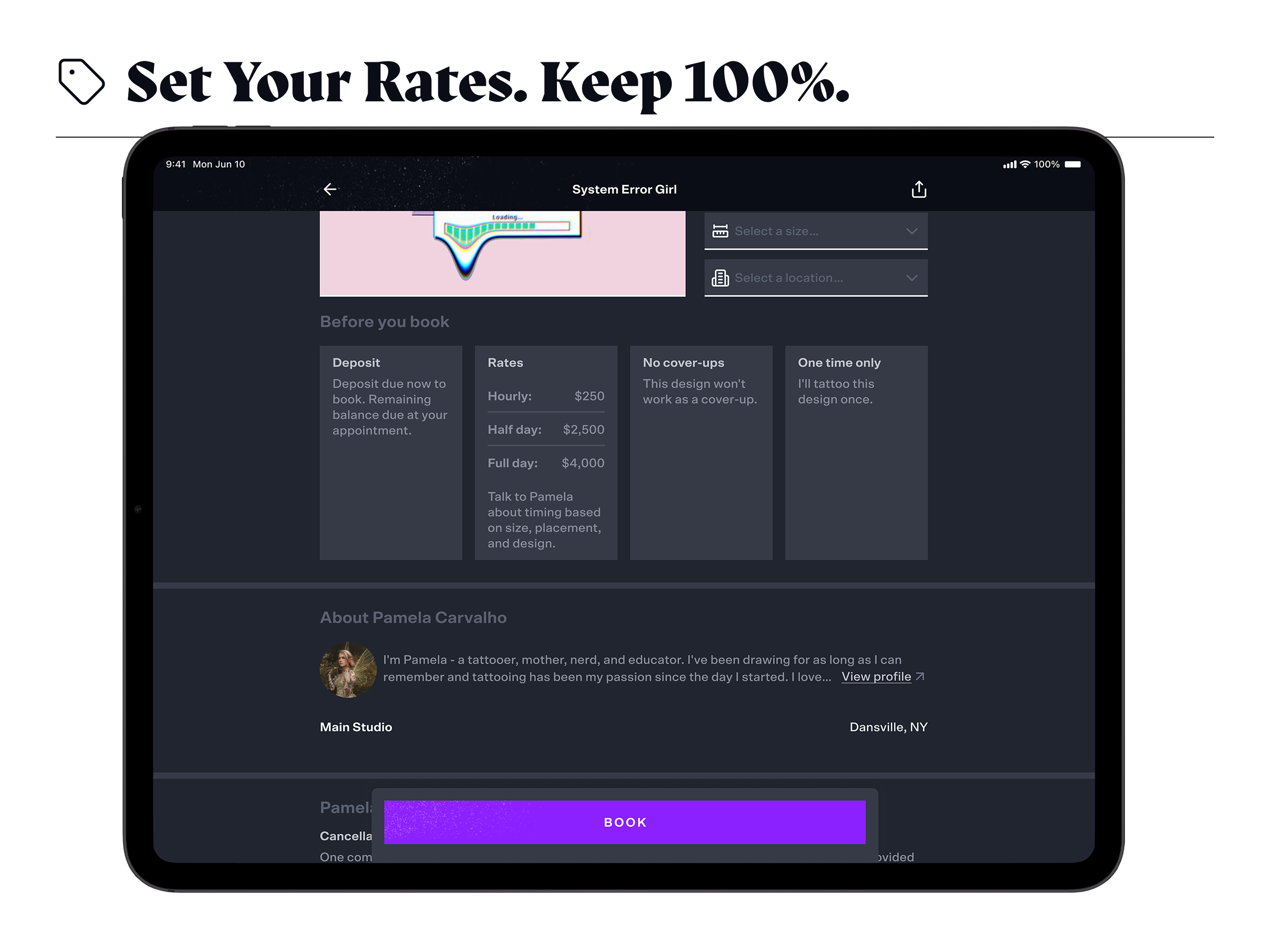 CO:CREATE - Tattoo Booking screenshot 13