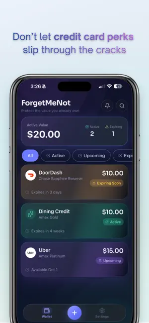 ForgetMeNot: Wallet screenshot 2