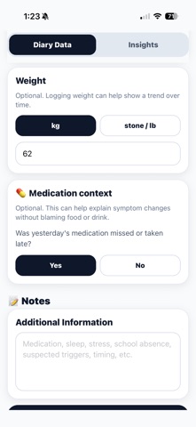 IBD Symptom Logger Screenshot 10 of 10