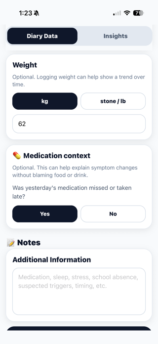 IBD Symptom Logger Screenshot 10 of 10