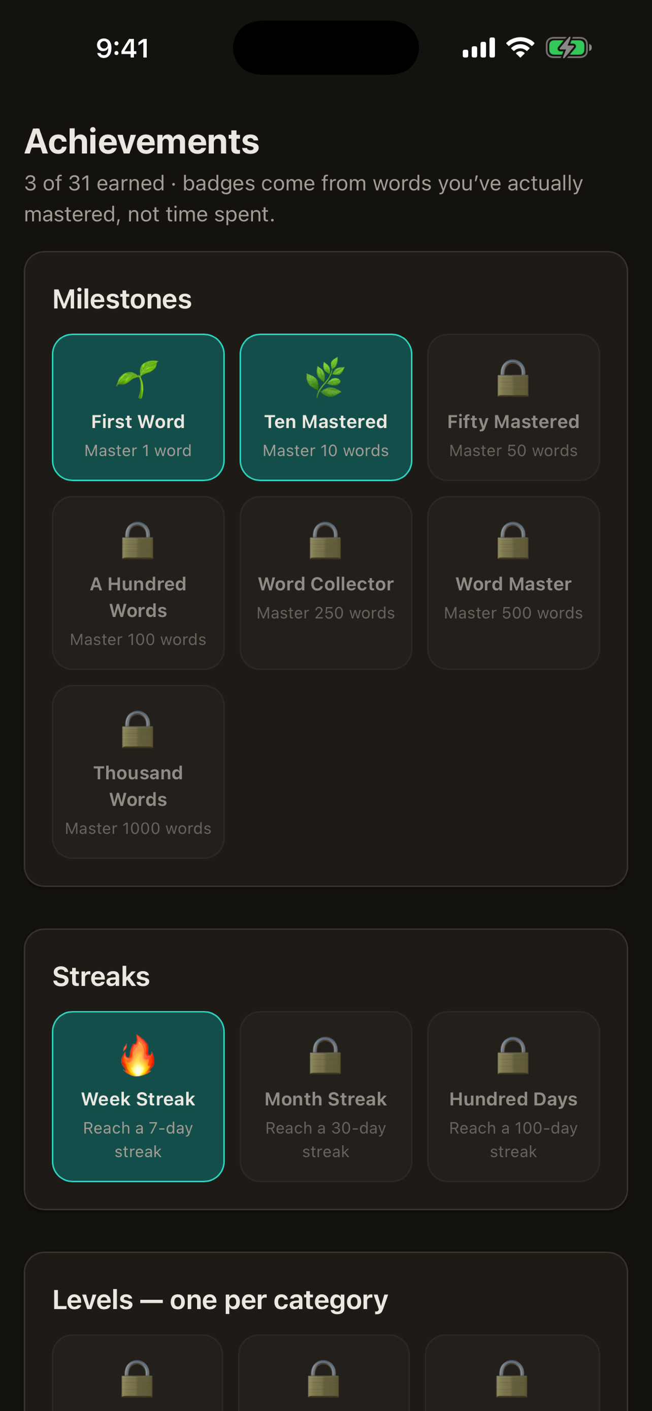 Fasih Memorize classical vocab screenshot 6