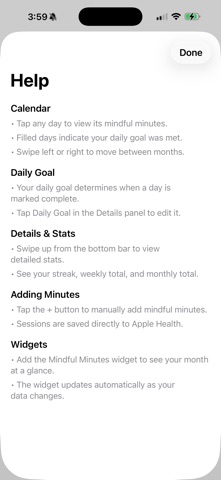 Mindful Minutes – Tracker Screenshot 3 of 4