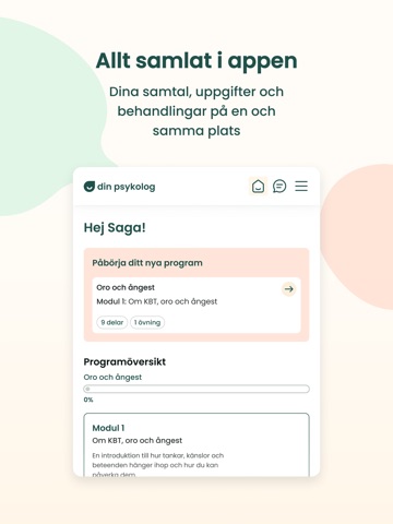 Din Psykolog iPad screenshot 2