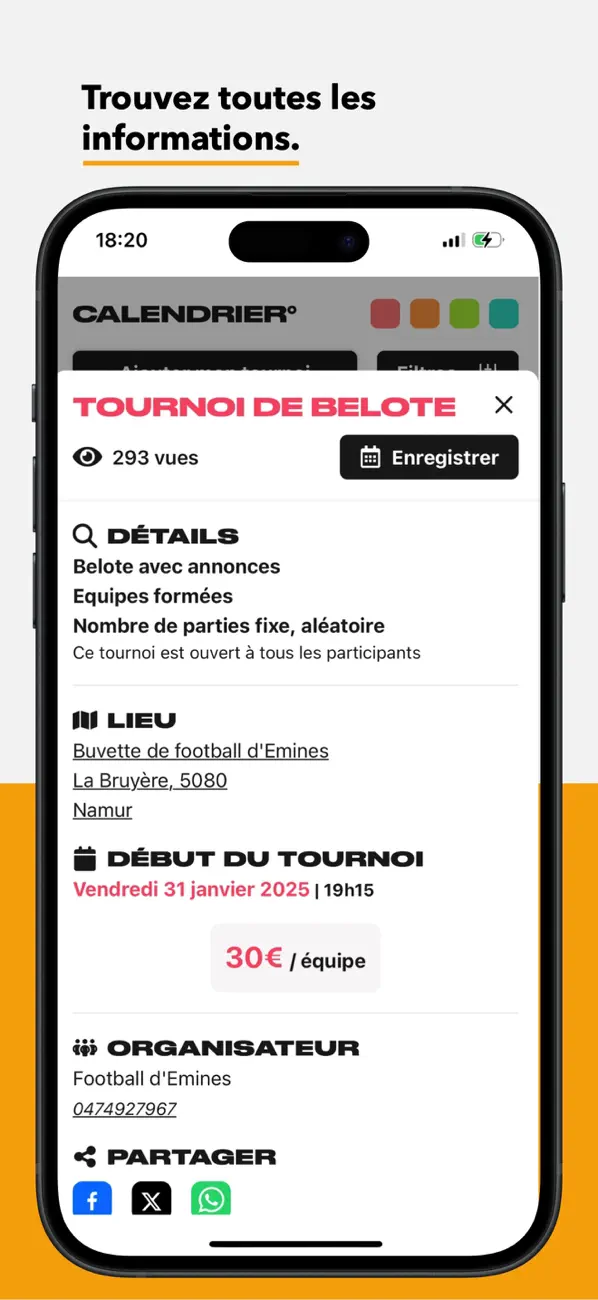 Screenshot #2 pour Calendrier° Pocket