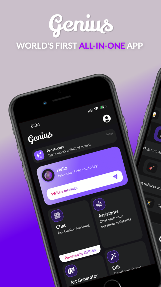 #2. Genius AI: Art, Chat by GPT-4o (iOS) 由: Sway Apps LLC