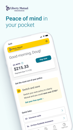 Liberty Mutual Mobile screenshot 1