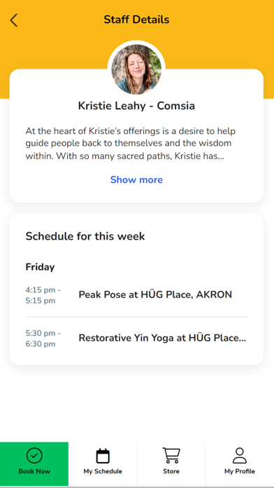 Ohio Main Street Yoga Centers Screenshot