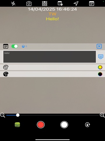 Date Camera Timestamp+GPS+Note iPad screenshot