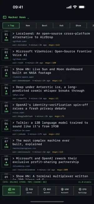 Translating Hacker News screenshot 1