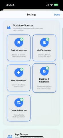 Scripture of the Day - Family iPhone screenshot