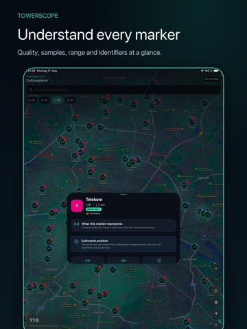 TowerScope: Cell Tower Map iPad screenshot