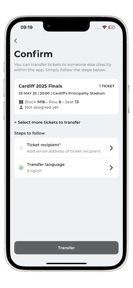 EPCR Ticketing screenshot