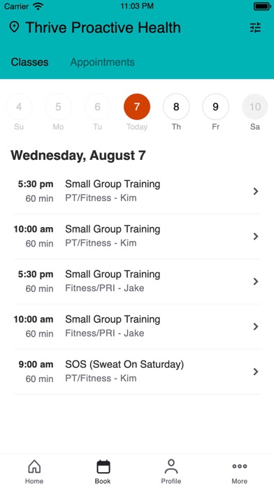 THRIVE Proactive Health Screenshot