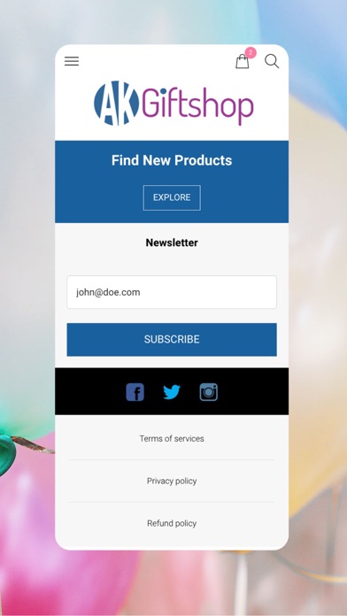 App screenshot
