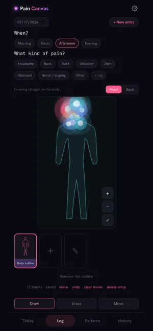 Pain Canvas screenshot 2