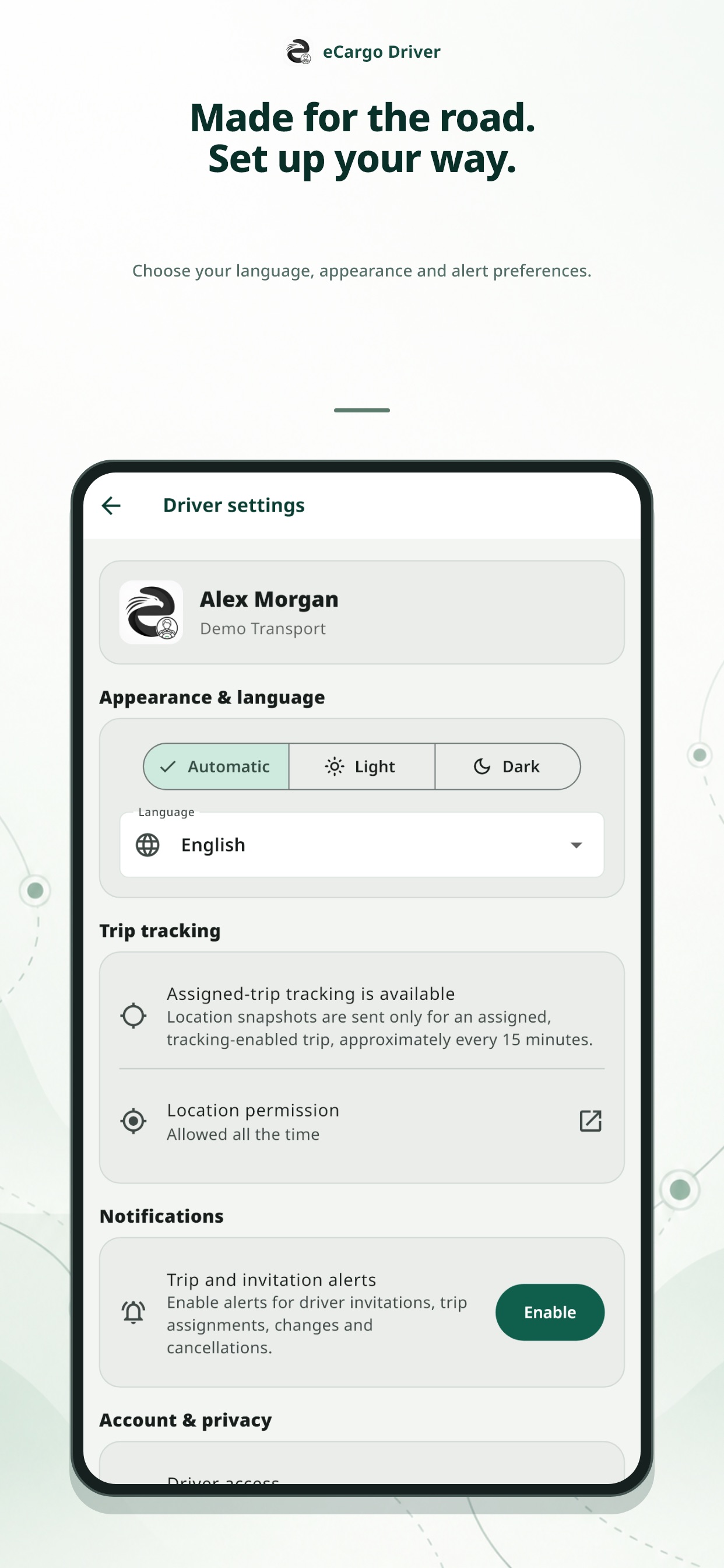 Screenshot 2 of eCargo - Driver