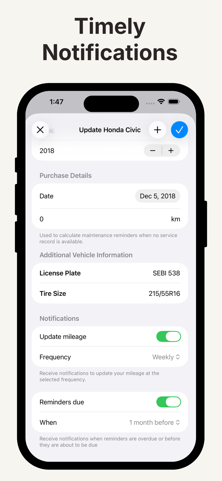 Car Maintenance Reminders screenshot 6