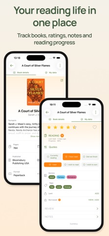 Book organizer - bookshelf screenshot