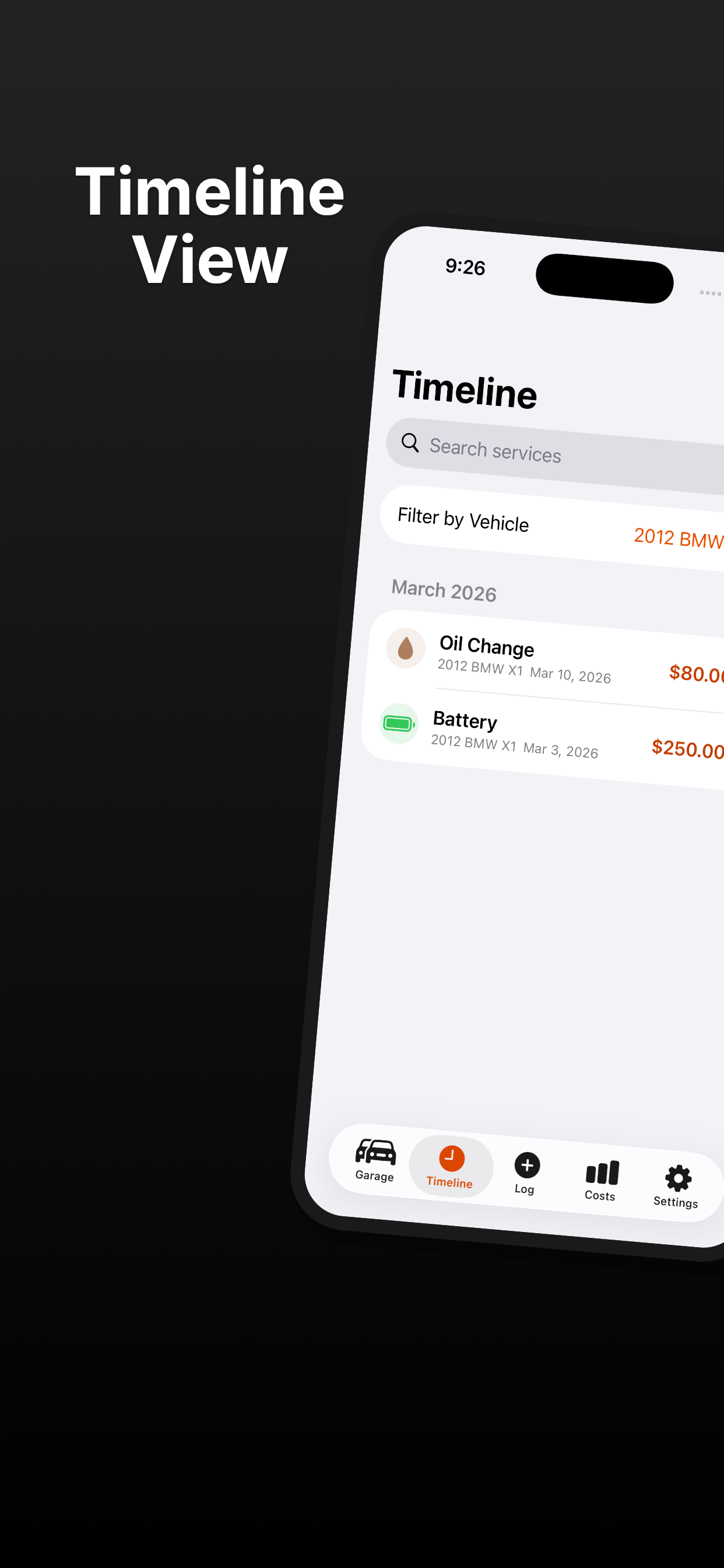 Ledger: Automotive Maintenance