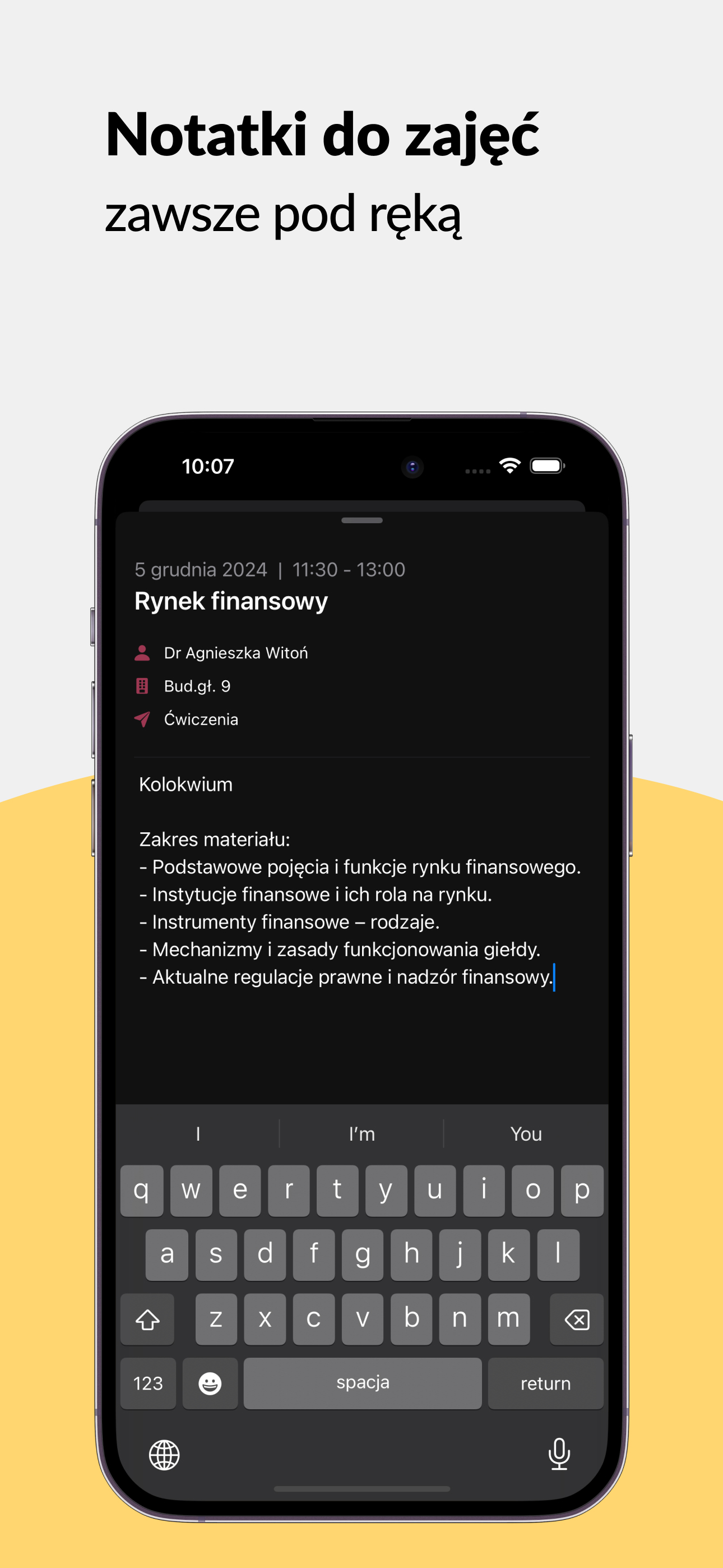 UEK Schedule