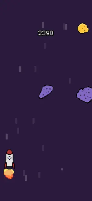 Rocket Pixels - Space runner screenshot 1