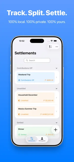 Settleasy: Expense Splitter screenshot 1