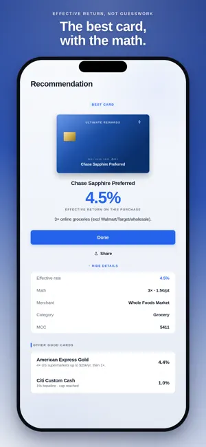 CardMax: Credit Card Picker screenshot 3