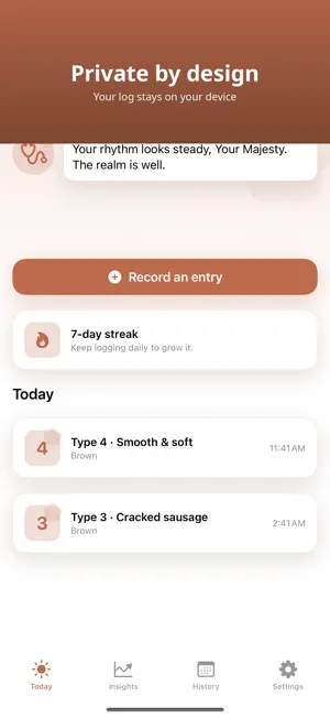 Throne: Gut & Stool Log screenshot 4