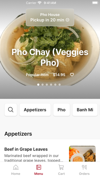 Pho House To Go iPhone screenshot 2 - Food & Drink app