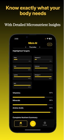 Micro Ai - Micronutrient Log screenshot