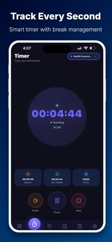 WorkTrak: Freelance Hours Log Screenshot 2 of 8