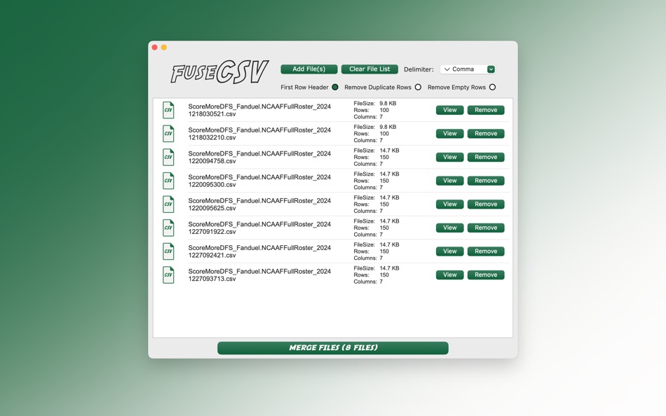 #5. FuseCSV (macOS) 由: Raymond Miller