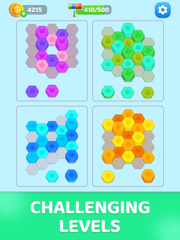Hexa Up! iPad screenshot 5 - Games app