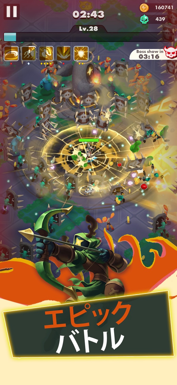 Undead Slayer: Offline Action iOS Mod IPA screenshot 1 - iOS game interface