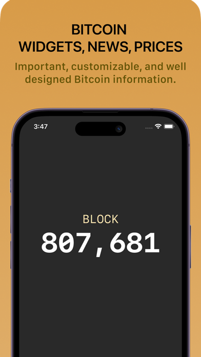 Screenshot #1 pour Block Screen: Bitcoin Widgets