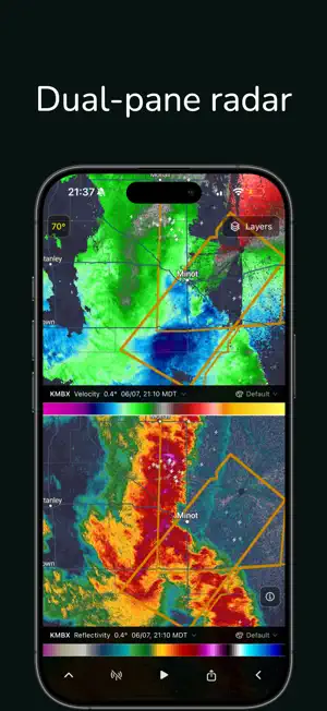 Echoes Weather: Radar & Models screenshot 1