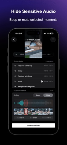 ClipFlow - Quick Media Editor iPhone screenshot