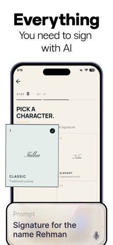 AI Signature Maker - eSign AI iPhone screenshot