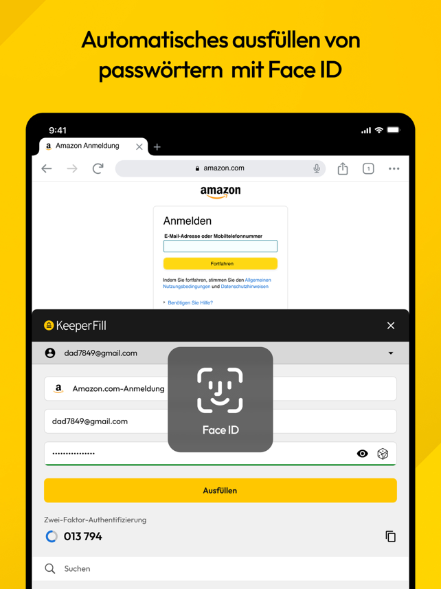 Keeper Passwort-Manager Screenshot