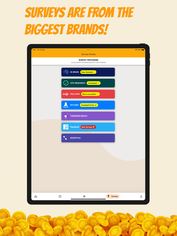 Earn Rewards with Survey Panda iPad screenshot 6 - Productivity app