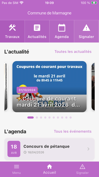 Commune de Marmagne screenshot