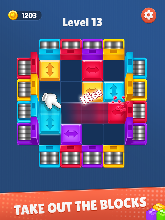Color Block Away Block Jam 3d