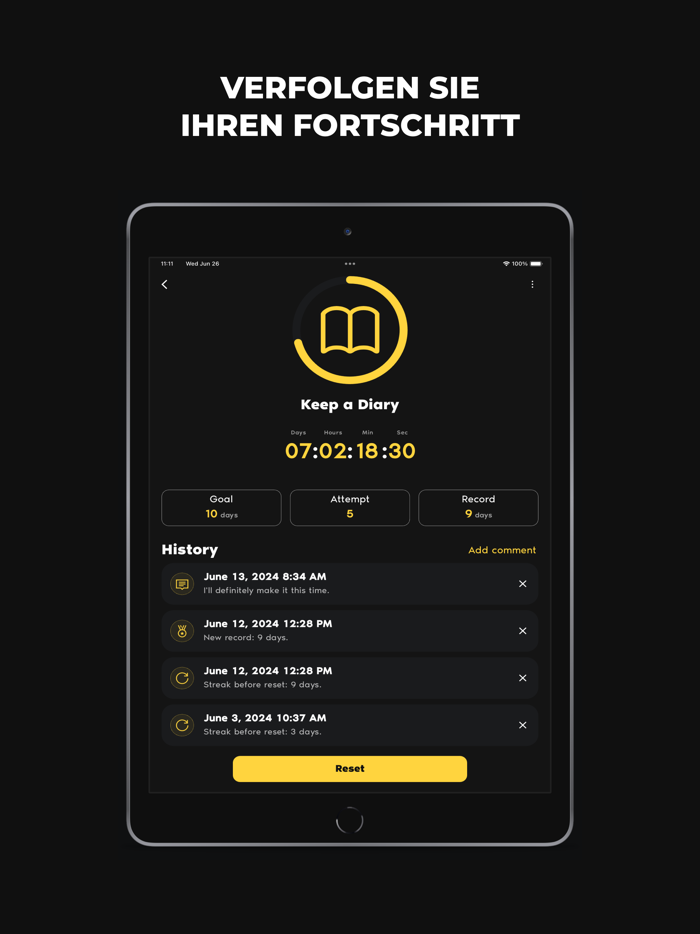 HabitRise Fortschritts-App
