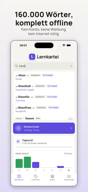Lernkartei: German Flashcards screenshot 2